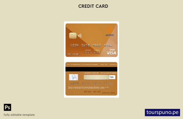 lista para imprimir plantilla de tarjeta visa bancaria Burundi Access